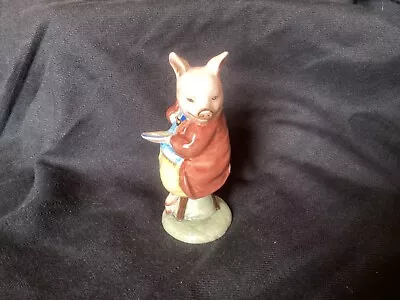 Buy Royal Albert “Pigling Eats His Porridge” Beatrix Potter Ceramic Pig Figurine • 14.99£