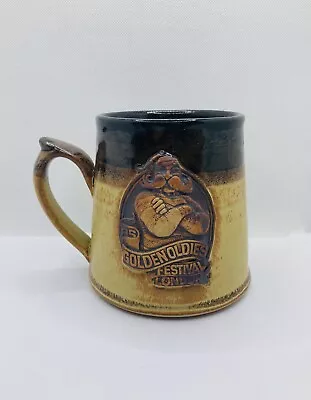 Buy Studio Pottery Stoneware Golden Oldies Festival 1985 Beer Ale Cider Mug Cup • 8.99£