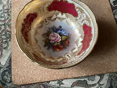 Buy Aynsley “Cabbage Rose” Small Bowl Signed By J. A. Bailey 1st Quality Vgc • 45£