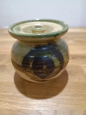 Buy Vintage Hand Thrown Moffat Pottery Jar / Container With Lid ~ Scotland ~ • 5£