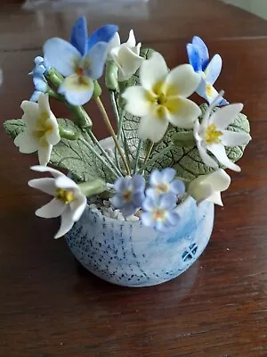 Buy Bone China Spring Flower Arrangement. Hand Made In Staffordshire • 25£