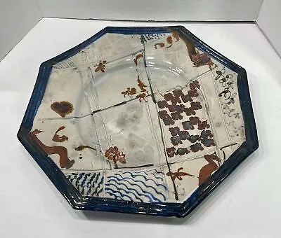 Buy John Glick Plum Tree Pottery 16  Octagonal Abstract Modern Charger Platter Plate • 691.78£