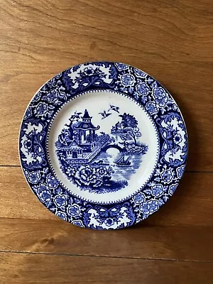 Buy Vintage Swinnertons Olde Alton Ware England Blue & White Plate Japanese Garden • 19.21£
