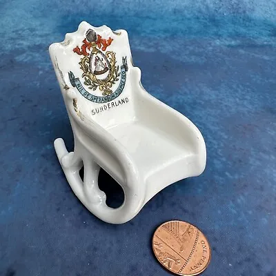 Buy Crested Ware Sunderland Rocking Chair Miniature Ornament Figure By GEMMA • 15£
