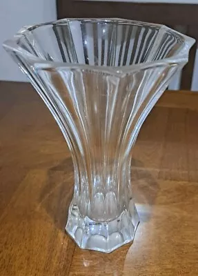Buy Vintage Minimalist Retro Crystal Cut Decorative Flower Vase • 6.50£
