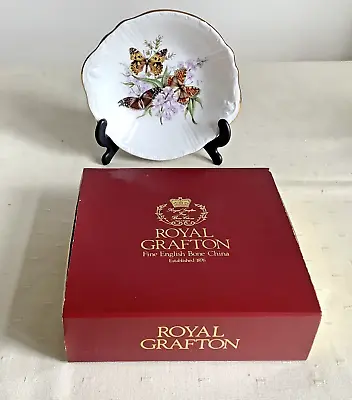 Buy Royal Grafton Trinket Dish Butterflies Purple Flowers Fine Bone China Boxed • 4£