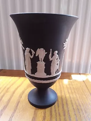 Buy Large Wedgwood Jasperware Vase Black • 15£