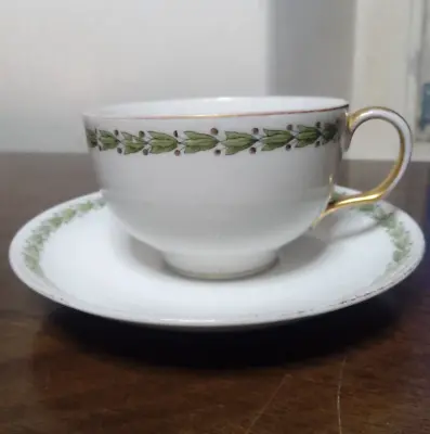 Buy Vintage Limoges Porcelain Cup And Saucer - J.Pouyat • 6£