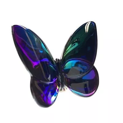 Buy BACCARAT Lucky Butterfly Crystal Figurine Scarab Blue Interior Object • 171.83£