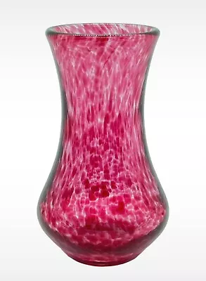 Buy Vintage Pink Speckled Glass Vase • 8.99£