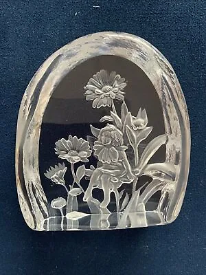 Buy Dartington  Lead Crystal Fairy/floral Paperweight (7) • 8£