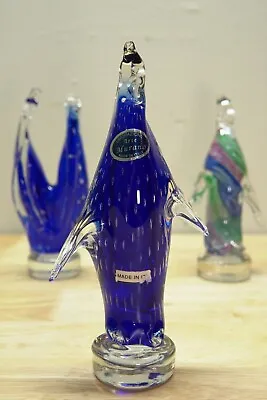Buy Lavorazione Arte Murano Art Glass Italy Multicolored Penguin Figurine WITH TAG • 19.04£