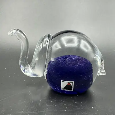 Buy Vtg CZECH REPUBLIC Crystal Art Glass ELEPHANT Clear Dark Purple 2  Sticker • 33.73£