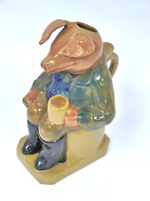 Buy Toby Jug Pig Character Jug Lonkey Moor Pottery 26 CM Height - E61 P801 • 5.95£