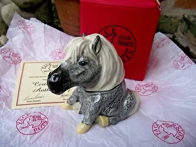 Buy Kevin Francis Face Pot Trinket Box Super Cute Misty Grey Pony Retired Ltd Edt • 30£