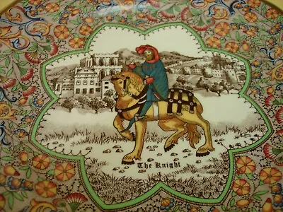 Buy Mason's Chaucer's Canterbury  Pilgrims Plate - The Knight -floral Chintz • 12£
