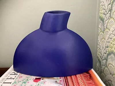 Buy Postmodern German Ceramic Vase Amano Germany Blue 80s 90s Mid Century • 35£