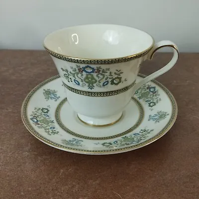 Buy Vintage Minton, Fine Bone China 'Henley' Pattern Tea Cup & Saucer • 5.95£