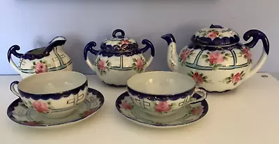 Buy 7 Pc Antique Hand Painted Porcelain JE-OH Nippon China Tea Set • 18.90£