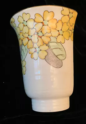 Buy Grays Pottery Hand Painted Unusual Floral Corner Wall Pocket • 38£
