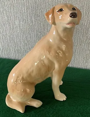 Buy Melba Ware Dog Golden Labrador Retriever Seated  Large  Pottery Perfect  • 14.99£