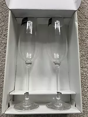 Buy Dartington Glass Champagne Prosecco Flutes Glasses X 2 New & Boxed • 12.99£