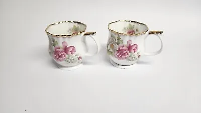 Buy 2 Elizabethan Fine Bone China Vintage Tea Cups Made In England • 25.30£