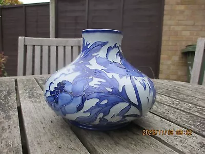 Buy Moorcroft Pottery   Blue On Blue Peony Pattern Vase • 125£
