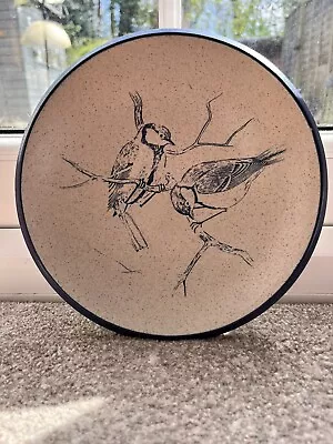 Buy Purbeck Pottery Blue Tit Bowl/ Plate. Garden Birds. Perfect. • 12.50£