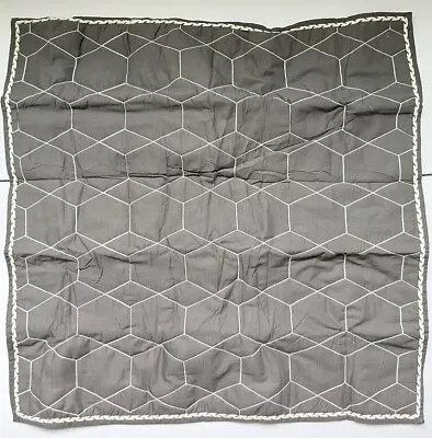 Buy Pottery Barn Kids West Elm Honeycomb Quilted Euro Sham Charcoal Gray New Modern • 15.15£