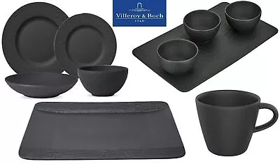Buy Villeroy & Boch Plates /Bowls / Mugs - Manufacture Rock Black Modern Plates • 13.50£