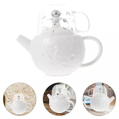 Buy Glass Teapot With Cup Set - Astronaut Design • 22.68£