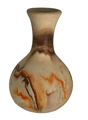 Buy VTG Nemadji Pottery Vase 6.5  Swirl Southwestern  Earth Tone MCM • 14.30£