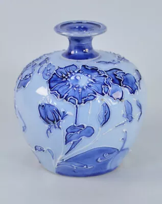 Buy William Moorcroft Florian Ware Pattern Vase 9cm High C.1905? • 750£