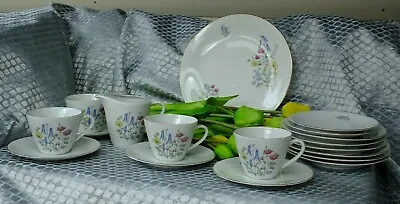 Buy Vintage German Tea Set - Seltmann Weiden Bavaria - Bluebells & Other Flowers • 5£