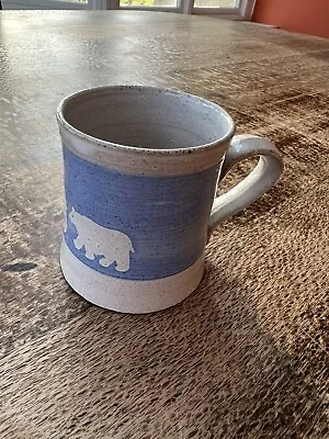 Buy Studio Pottery Mug ER Marked Polar Bears  • 2.49£