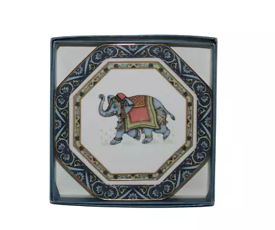 Buy Wedgwood Bone China Trinket Dish Blue Elephant Gilt Edge With Original Box • 9£