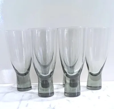 Buy Holmegaard  Smoke Wine/Juice, Danish Denmark Modern Glass MCM Set - 6, 7in Tall • 72.32£