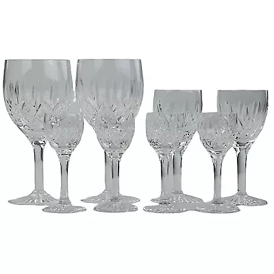 Buy Stuart Crystal, Glencoe, 2 X Claret + 2 X Sherry + 4 X Cordial Glasses • 65£