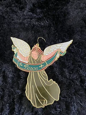 Buy Vintage Christmas Decoration Stained Glass Angel Plastic Sun Catcher 7  1980s  • 12.99£