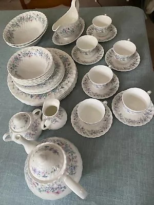 Buy Wedgewood China Dinner Service, Angela Design, Excellent Condition 36 Pieces • 150£