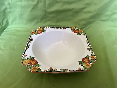 Buy Antique Art Deco Crown Ducal Pottery. Hand Painted Poppy Pattern Fruit Bowl • 4.50£