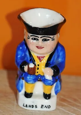 Buy Small Devonmoor Torquay Blue Coated Character / Toby Jug Lands End 6cms High • 5£