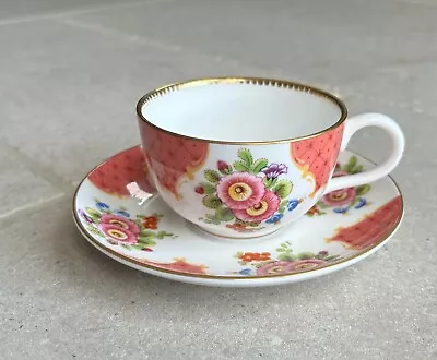 Buy Royal Worcester Worcester Flowers Cup & Saucer-The Connoisseur Collection  • 11.99£