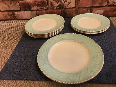 Buy BURGESS & LEIGH BURLEIGH WARE BALMORAL Set Of 9 Plates Vintage Stamped Free Post • 39£