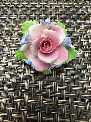 Buy Vintage Royal Adderley Floral Bone China Pink Rose Brooch Pin Made In England • 16.01£