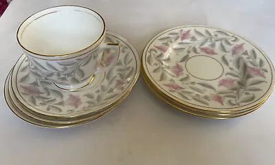 Buy Minton Petuina Fine Bone China Tea Cup Saucers And Plates Retro Vintage Part Set • 8.99£