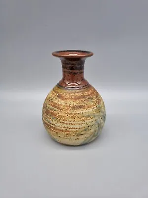 Buy A Studio Pottery Bulb Vase By Brian & Julia Newman, Aller Pottery. • 35£