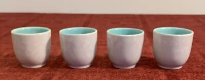 Buy 4 Vintage Poole Pottery Egg Cups, C57 Ice Green & Seagull  • 4£