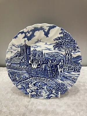 Buy Vintage Myott Blue & White “royal Mail” Fine Staffordshire Ware Tea Plate 7” • 3.99£